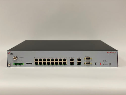 E240101, Exalt 2.4 GHz IDU terminal, 100 Mbps + 4xT1/E1 expandable to 200 Mbps + 16xT1/E1; includes AC adapter